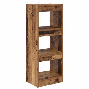 vidaXL Armadio per Libri 3 livelli 40 x 30 x 103 cm Legno vecchio