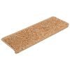 vidaXL Tappetini per scale 30 pz 65x21x4 cm Beige Bordo rettangolare