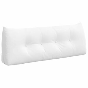 vidaXL Cuscino per Schiena Bianco 120 x 24 x 50 cm Tessuto