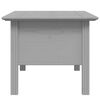 vidaXL Tavolino da Salotto BODO 100x55x46cm Legno Massello Pino Grigio