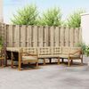vidaXL Set di divani da esterno con cuscino 6 pcs Naturale e Beige