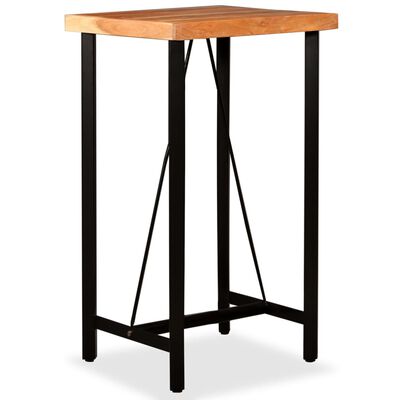 vidaXL Tavolino da Bar in Legno Massello di Acacia 60x60x107 cm
