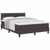 vidaXL Letto box spring con materasso Marrone Scuro 160 x 200 cm