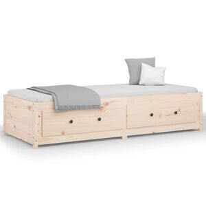 vidaXL Dormeuse 75x190 cm Small Single in Legno Massello di Pino