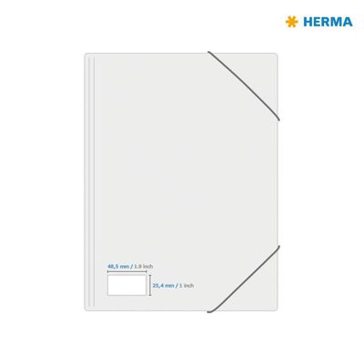 HERMA Etichette Permanenti PREMIUM A4 48,5x25,4 mm 100 Fogli