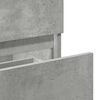vidaXL Mobile da Bagno con Specchio Grigio Cemento Legno Multistrato
