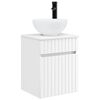vidaXL Mobile lavabo da parete Bianco 39 x 35 x 63 cm