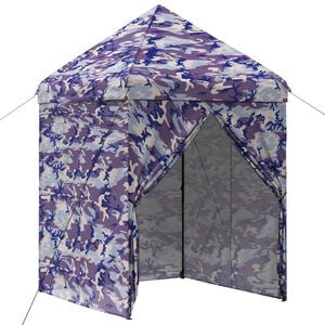 vidaXL Gazebo Pop-up con 4 Pareti 2 x 2 m Blu Cacciatore
