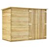 vidaXL Capanno Giardino per Biciclette 232x110x170 cm Pino Impregnato