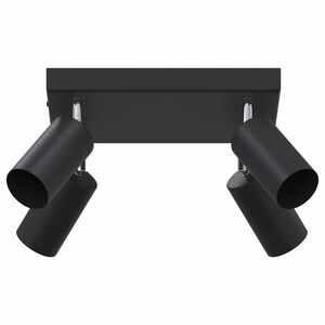 vidaXL Faretto da soffitto Nero 26 x 26 x 16,5 cm Metallo
