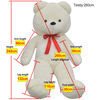 vidaXL Orsacchiotto di Peluche Bianco 242 cm