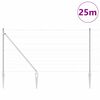 vidaXL Palo della recinzione Zincato 25 x 1,2 m Acciaio