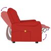 vidaXL Divano Massaggio a 2 Posti con Portabicchieri Rosso Vino