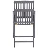 vidaXL Sedie da Giardino Pieghevoli 6pz con Cuscini in Massello Acacia