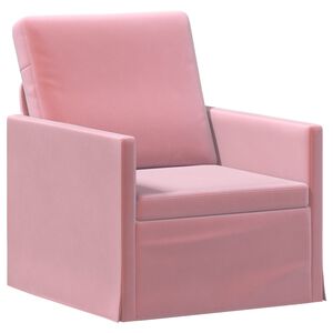 vidaXL Divano Singolo Rosa 70 x 81 x 82 cm Velluto (V)