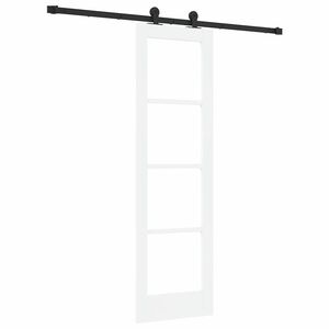 vidaXL Porta scorrevole ORKDAL Bianco e Nero 61 x 198,5 cm