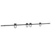 vidaXL Kit di Binari per Porte Scorrevoli 366 cm Acciaio Nero