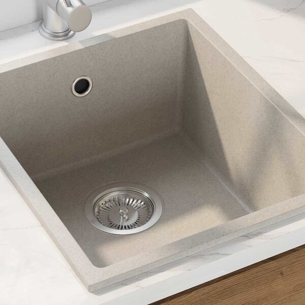 vidaXL Lavello da cucina Beige 38 x 44 x 20 cm Granito