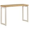 vidaXL Tavolo Consolle 120x35x76 cm Legno Massello di Mango e Acciaio