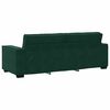 vidaXL Divano a 3 Posti Verde Scuro 220x78x84 cm in Velluto