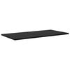 vidaXL Scaffale 4 pcs Nero 80 x 40 x 1,5 cm Legno multistrato