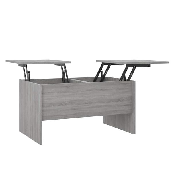 vidaXL Tavolino Salotto Grigio Sonoma 80x50x42,5 cm Legno Multistrato