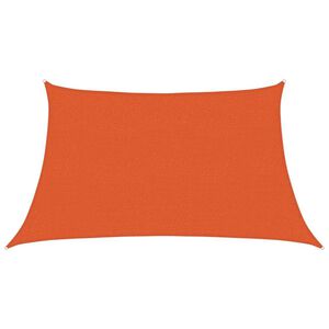 vidaXL Vela Parasole 160 g/m&sup2; Trapezio Arancione 3/4x2 m in HDPE