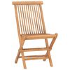 vidaXL Set da Pranzo da Giardino 9 pz Pieghevole in Massello di Teak