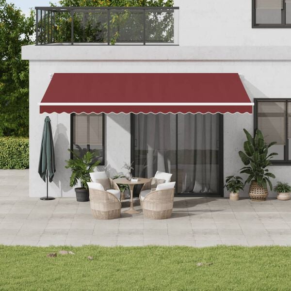 vidaXL Tenda da Sole Retrattile Manuale Bord&ograve; 500x350 cm