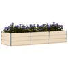 vidaXL Fioriera Avorio 240 x 80 x 45 cm Acciaio