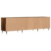 vidaXL Mobile Porta TV Rovere Fumo 150x30x44,5 cm in Legno Multistrato
