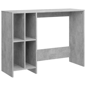 vidaXL Scrivania Portatile Grigio Cemento 102,5x35x75 cm Multistrato