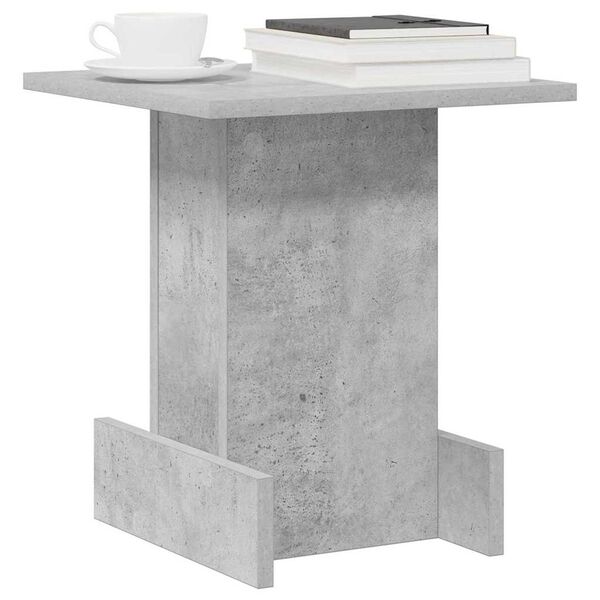 vidaXL Tavolino Grigio cemento 35,5 x 35 x 40 cm Legno multistrato
