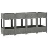 vidaXL Fioriera Rialzata 160x40x71 cm in Polipropilene