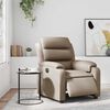 vidaXL Poltrona Reclinabile Elettrica Cappuccino in Similpelle