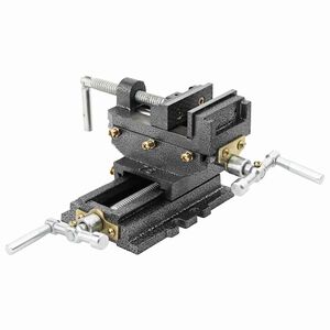 vidaXL Morsa Manuale con Slitta Trasversale per Trapano a Colonna 70mm