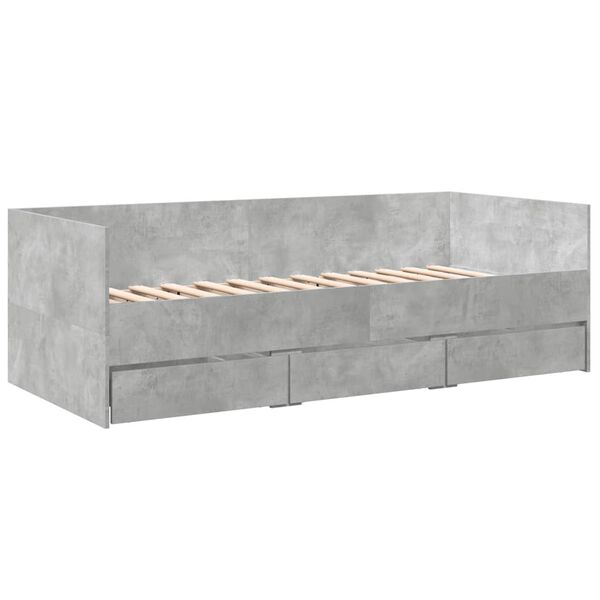 vidaXL Divano Letto con Cassetti senza Materasso 100x200 cm