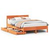 vidaXL Letto senza Materasso Marrone Cera 150x200 cm in Legno di Pino