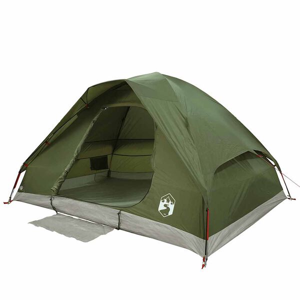 vidaXL Tenda Familiare a Cupola 6 Persone Verde Oliva Impermeabile