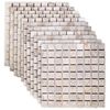 vidaXL Piastrelle Mosaico Crema 30 x 30 cm Marmo