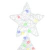 vidaXL Albero di Natale con 160 LED Multicolore 150 cm Acrilico