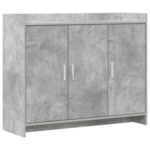 vidaXL Credenza Grigio Cemento 98,5 x 33 x 80 cm Legno ingegnerizzato