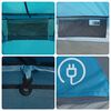 vidaXL Tenda da Campeggio a Cupola per 4 Persone Blu Impermeabile