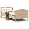 vidaXL Letto senza Materasso 90x200 cm in Legno Massello di Pino