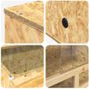 vidaXL Terrario Marrone 80 x 50 x 100 cm OSB