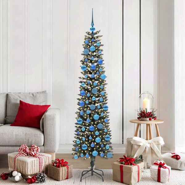 vidaXL Albero di Natale artificiale con 300 LED Verde 180 cm