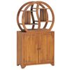 vidaXL Armadietto con Mensola Yin Yang 70x30x130 cm in Legno di Teak