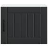 vidaXL Mobile da cucina Lucca 2 pcs Nero 50 x 31 x 40 cm