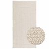vidaXL Tappeto ZIZUR Crema 80x150 cm Aspetto Iuta Interni ed Esterni