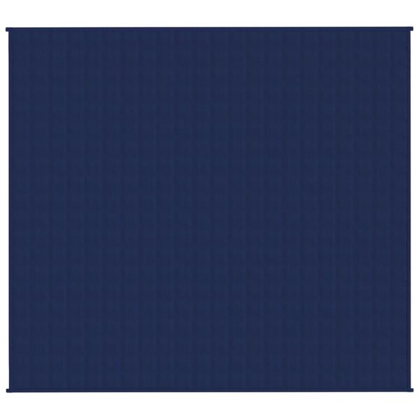 vidaXL Coperta Ponderata Blu 200x220 cm 13 kg Tessuto